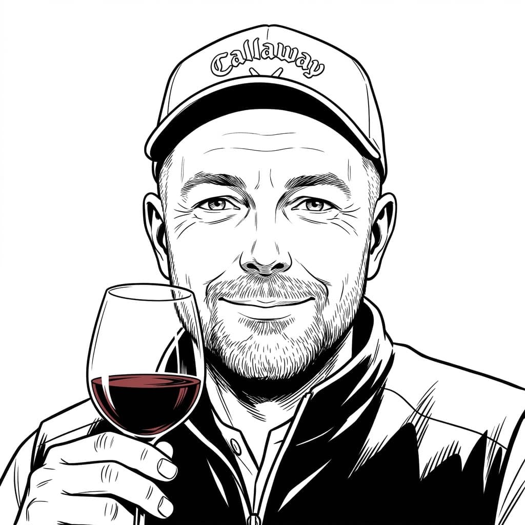Weinprofessor mit Glas